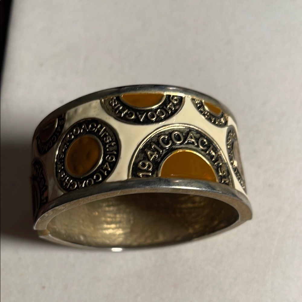 Coach Beige Bangle Bracelet - Picture 2 of 2